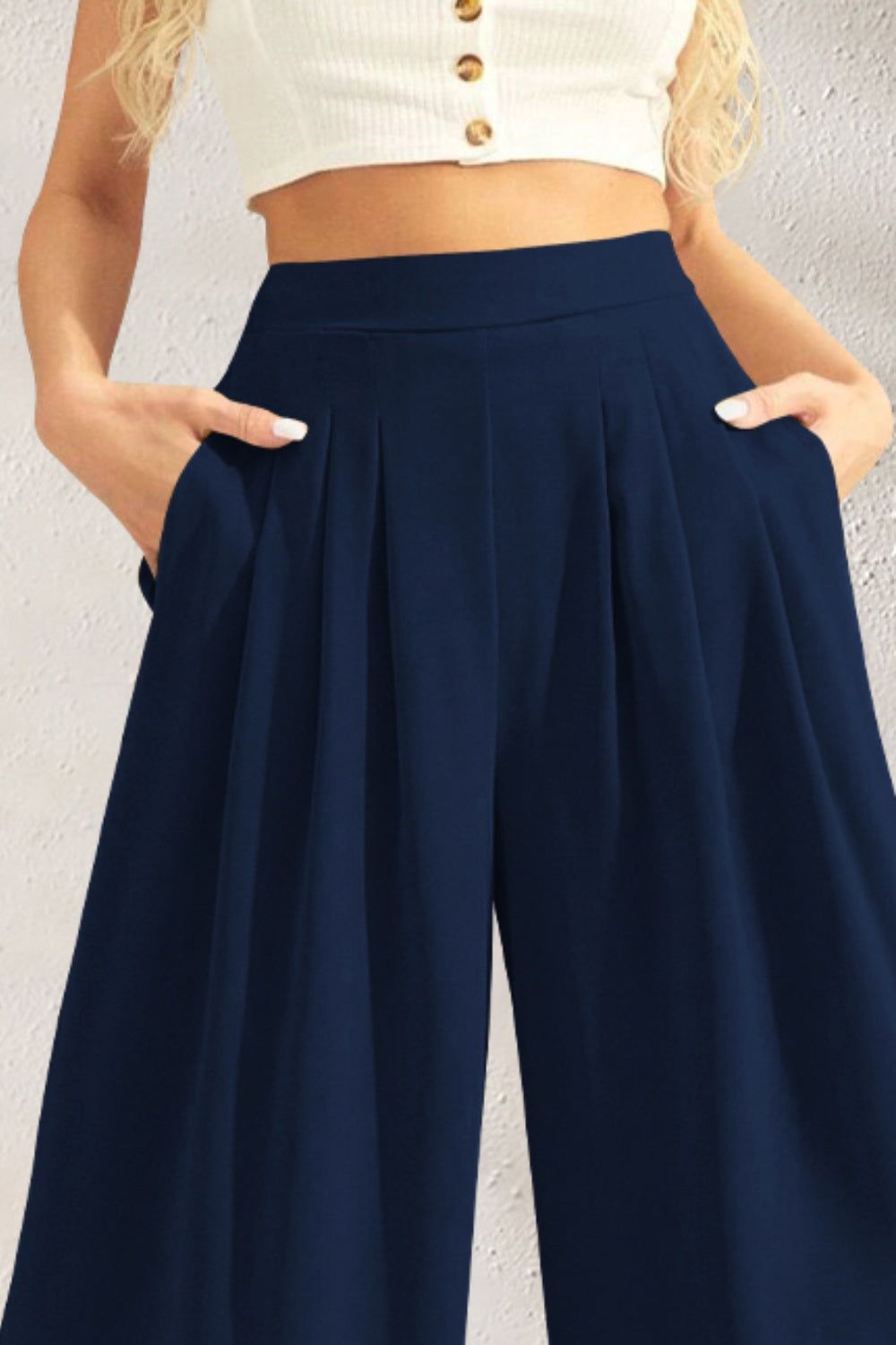 Clnaora | Weite Hose mit Hohem Bund
