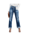 Elegante Damen Hose mit geradem Schnitt und weichem Stoff