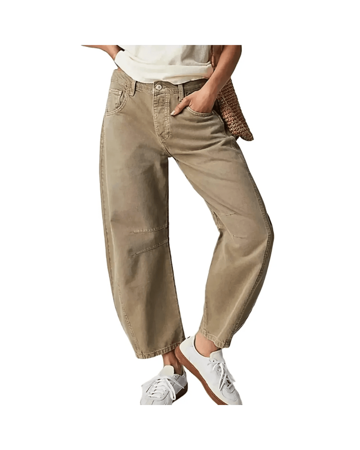 Damen Jeans mit weitem Bein und klarer Silhouette Büro & Freizeit