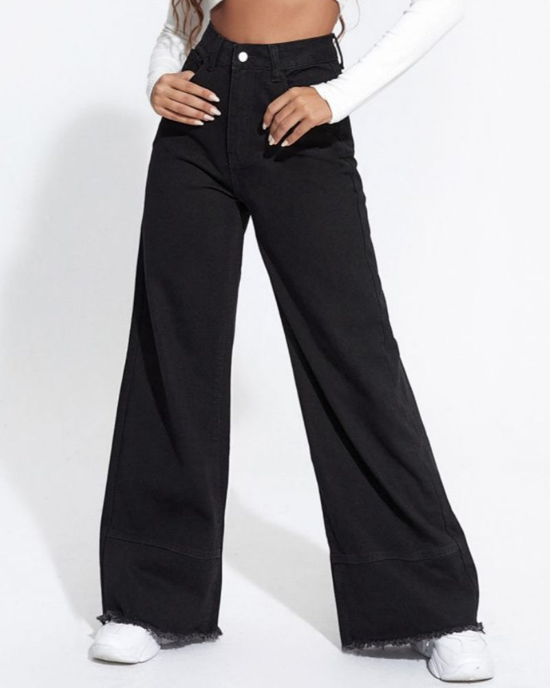 Damen Jeans mit weitem Bein