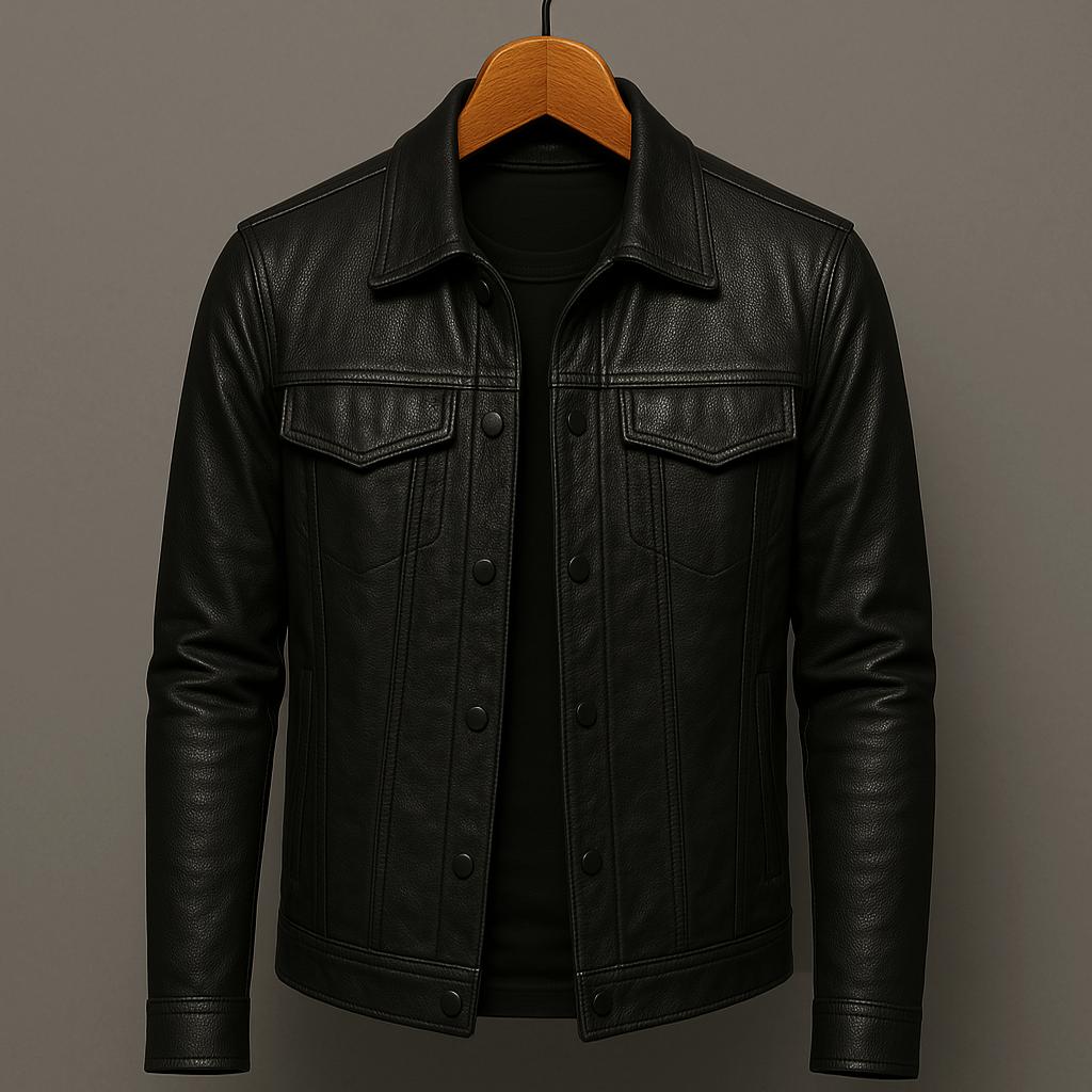 Samorr | Lässige Schlanke Passform LederJacke