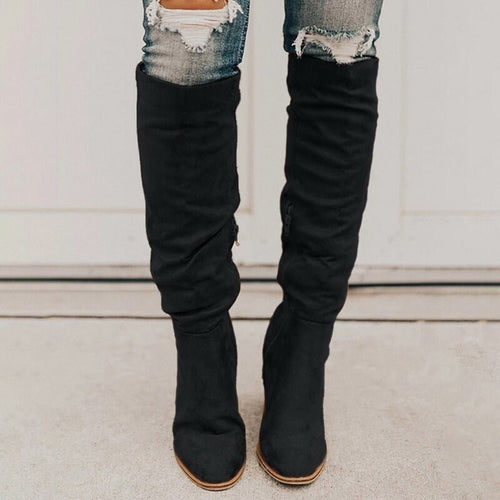 Alexane™ Lange Wildlederstiefel