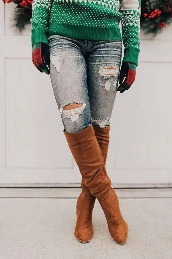 Alexane™ Lange Wildlederstiefel