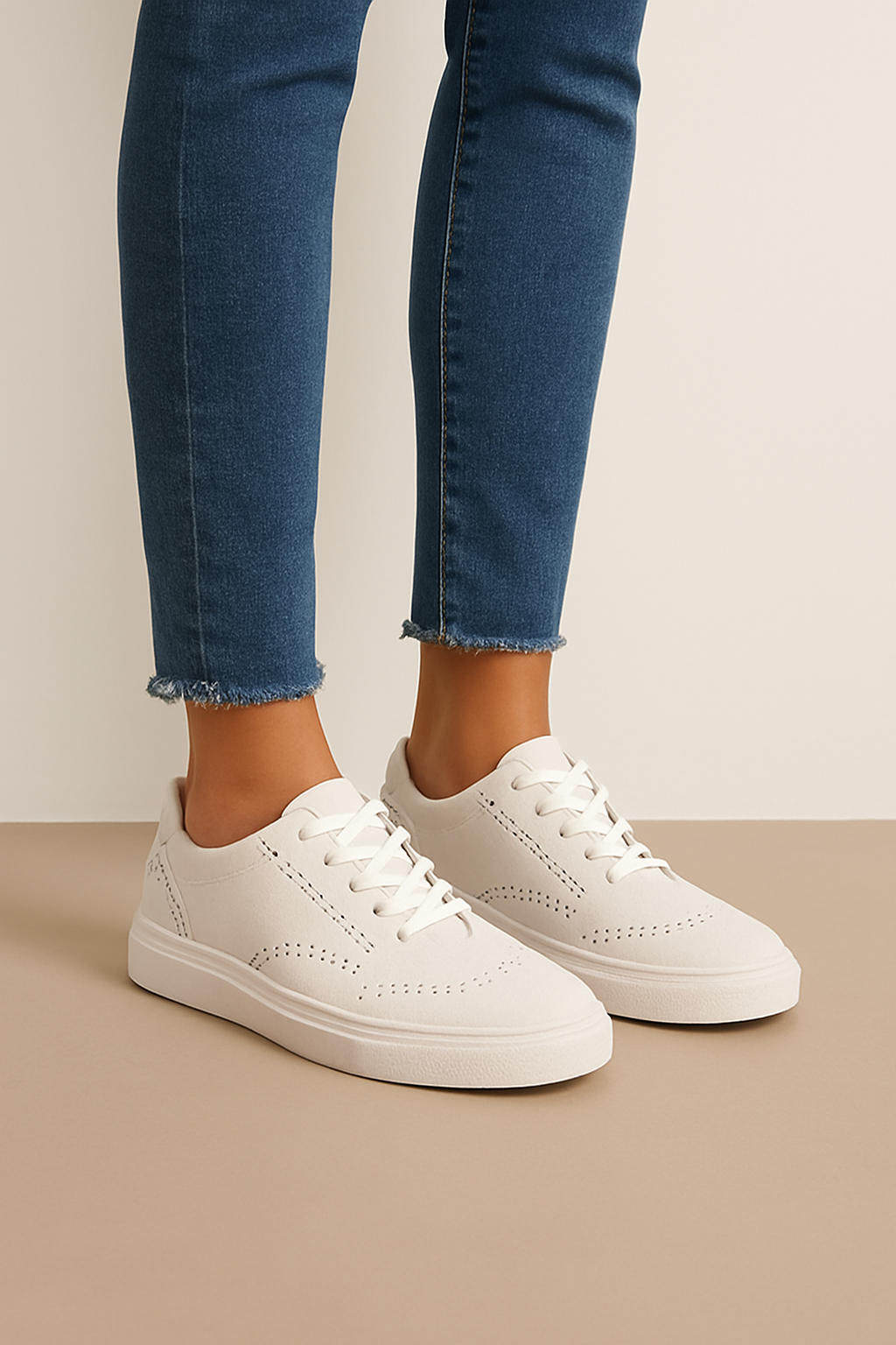 Kaufberg| Damen Sneaker zum Schnüren mit flacher Sohle für Sommer & Freizeit