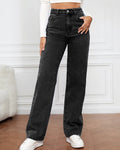 Damen Gerade Geschnittene Jeans