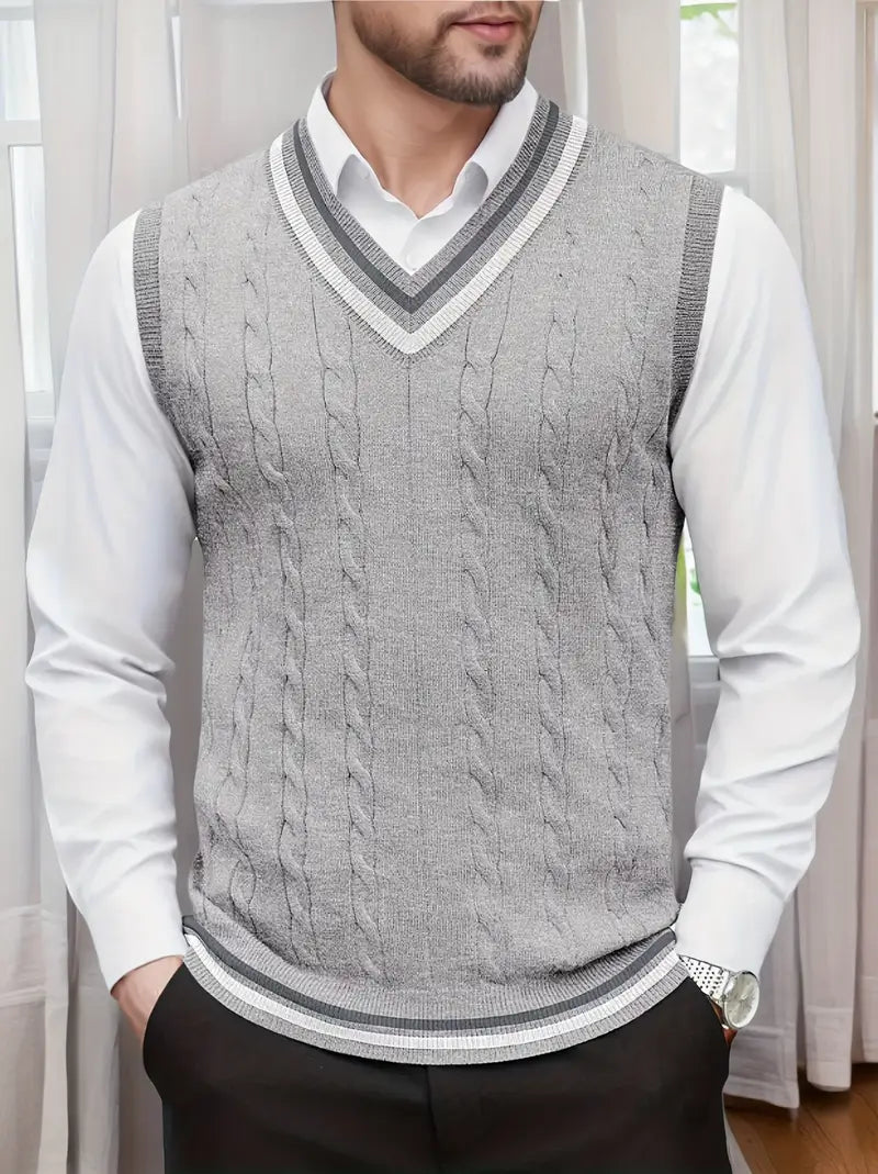 Olions | Ärmelloser Strickpullover