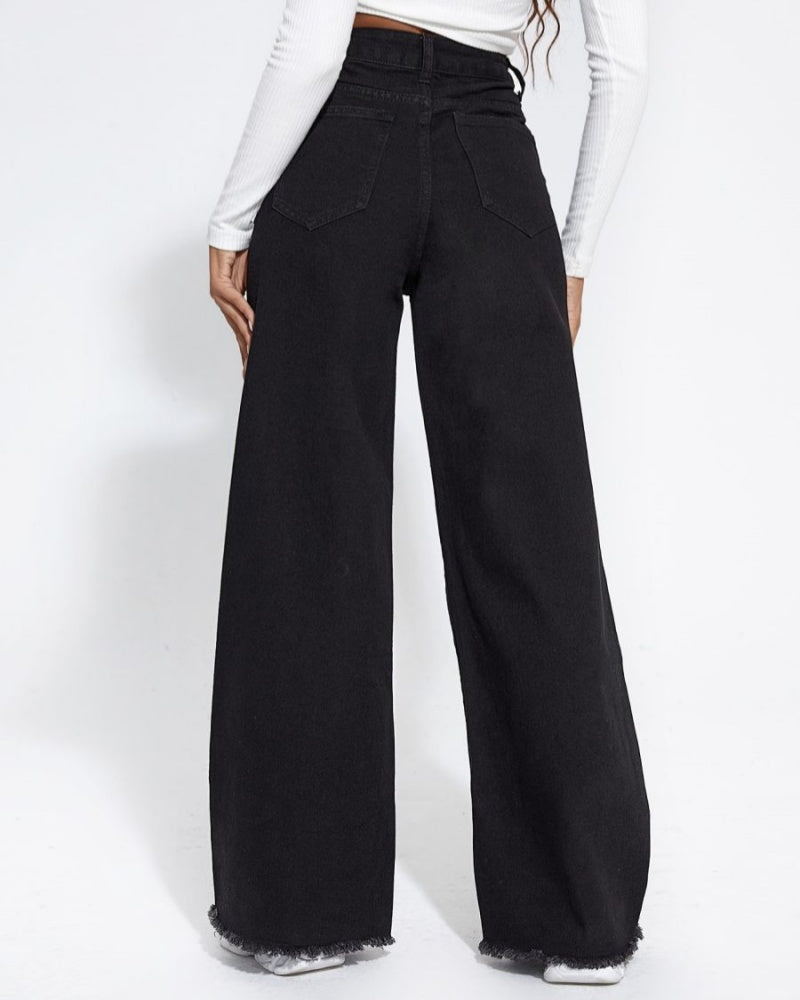 Damen Jeans mit weitem Bein