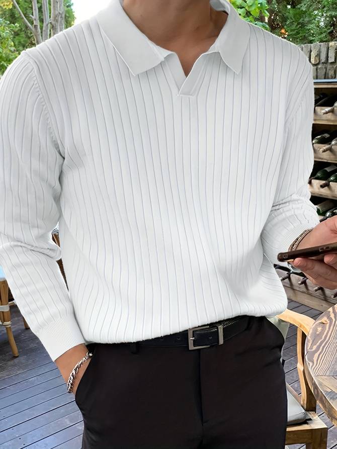 Leoaran |  Langarm Polo-Shirt