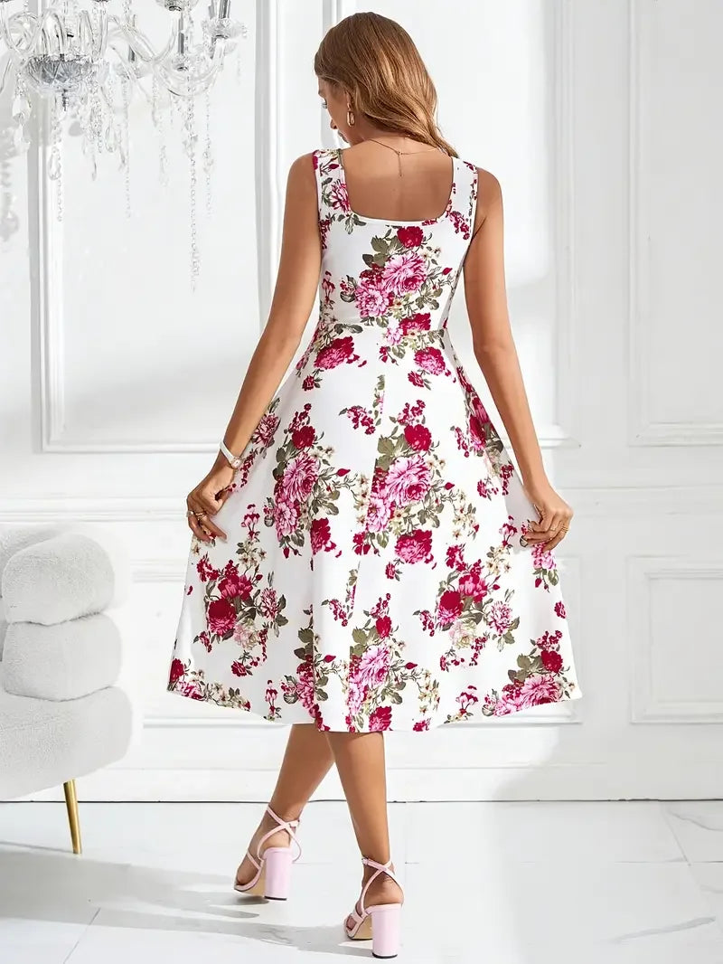 Dearaina | Modisches und Elegantes Midi-Kleid