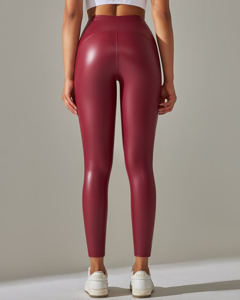 Leder Sport Hose