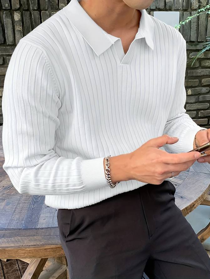 Leoaran |  Langarm Polo-Shirt