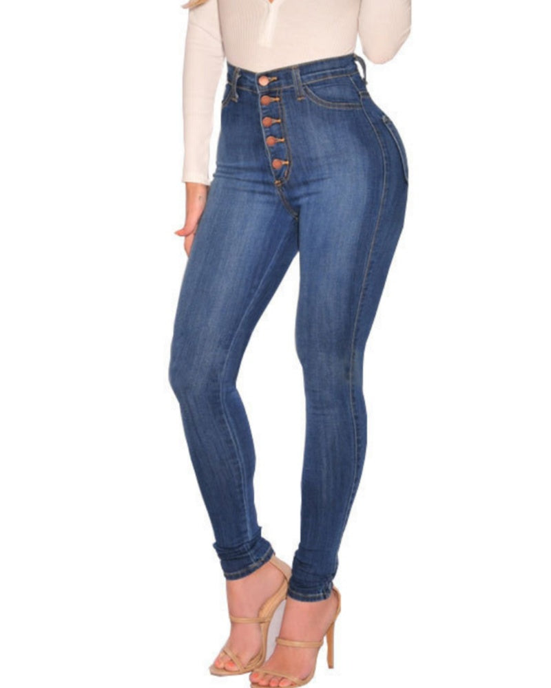 Damen Figurbetonte Denim Jeans