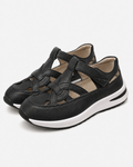 Celia | Geschlossene Zehen Damen Sandalen mit Wedge und Schnalle