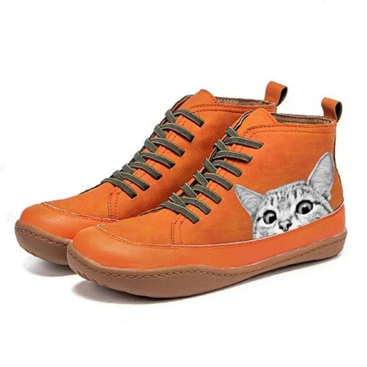 Eleio | Schuhe mit Katzenprint