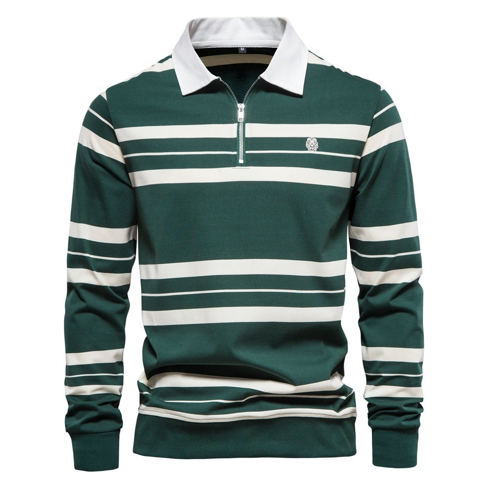 Maronan | Finesso Herren Langarm Polo-Shirt