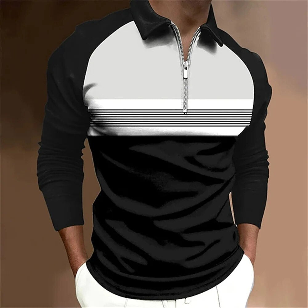 Jonanus | Langarm Polo-Shirt
