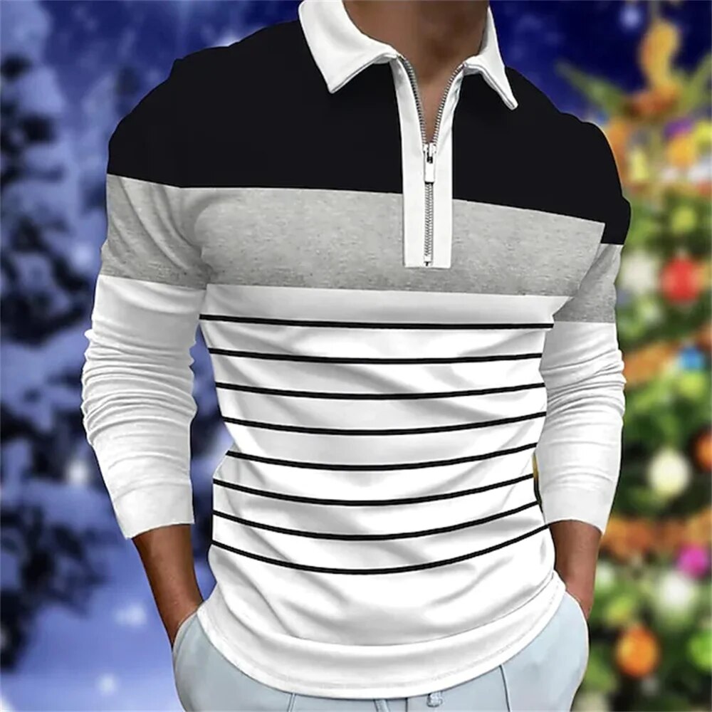 Jonanus | Langarm Polo-Shirt