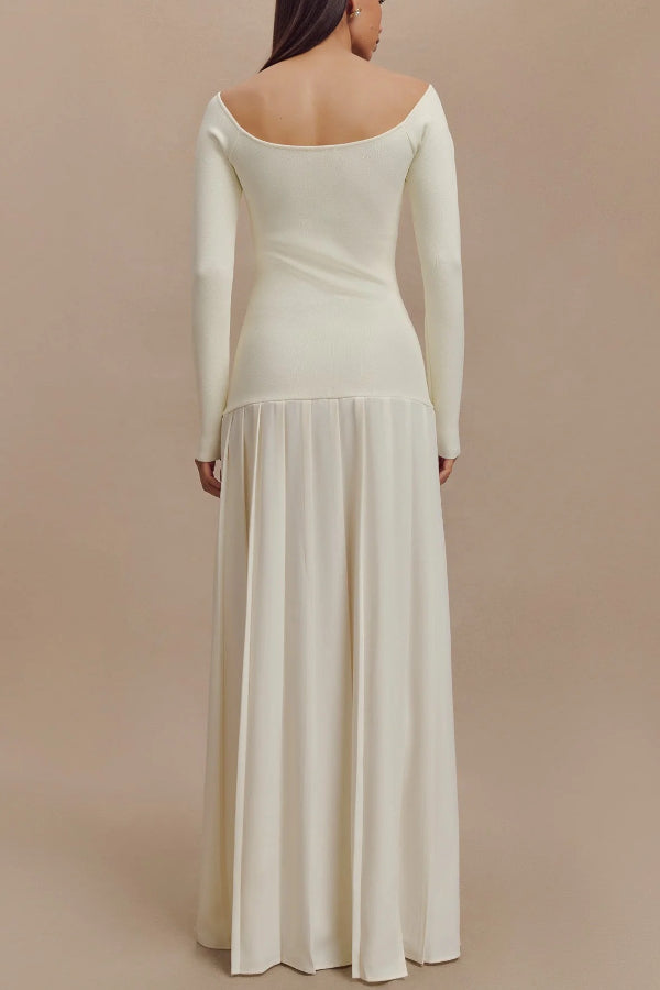 Tiaraora | Retro-Maxikleid mit Bardot-Ausschnitt