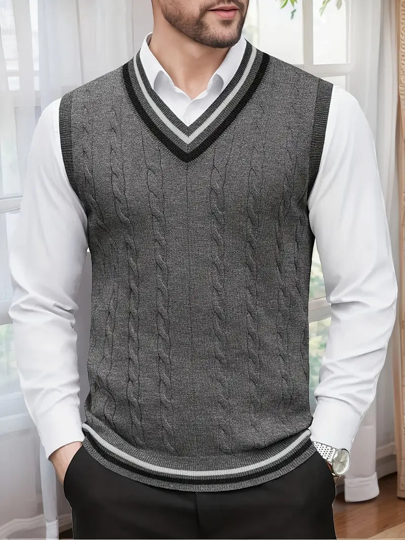 Olions | Ärmelloser Strickpullover