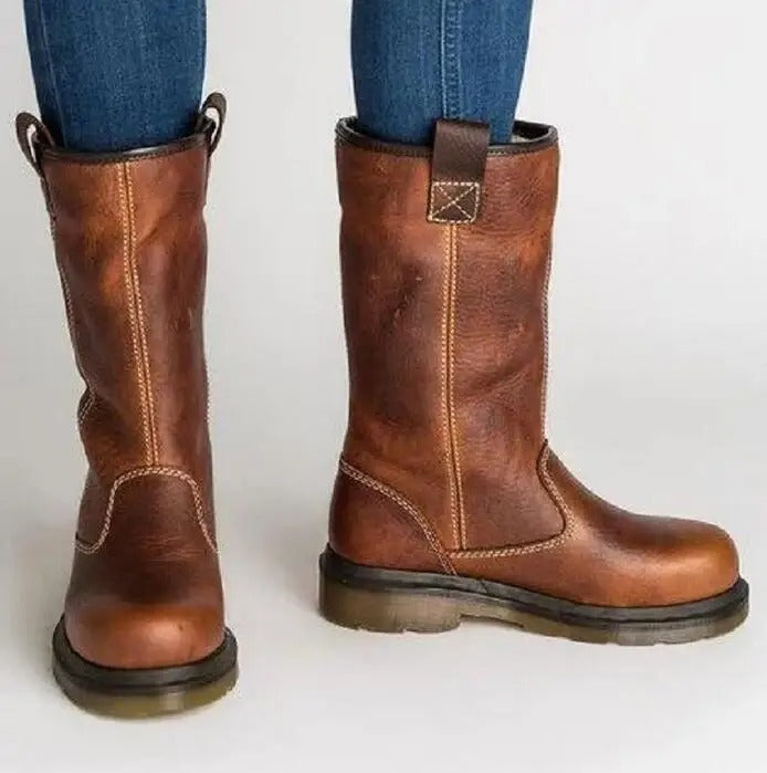 Shareen Gefütterte Leder Stiefel