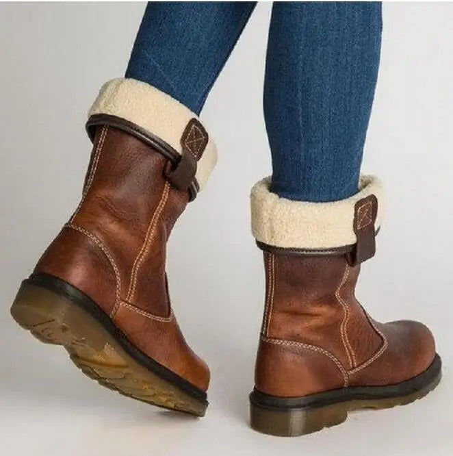 Shareen Gefütterte Leder Stiefel