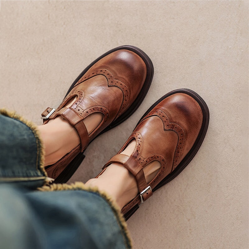 VELDA | ELEGANTE MARY JANES AUS LEDER
