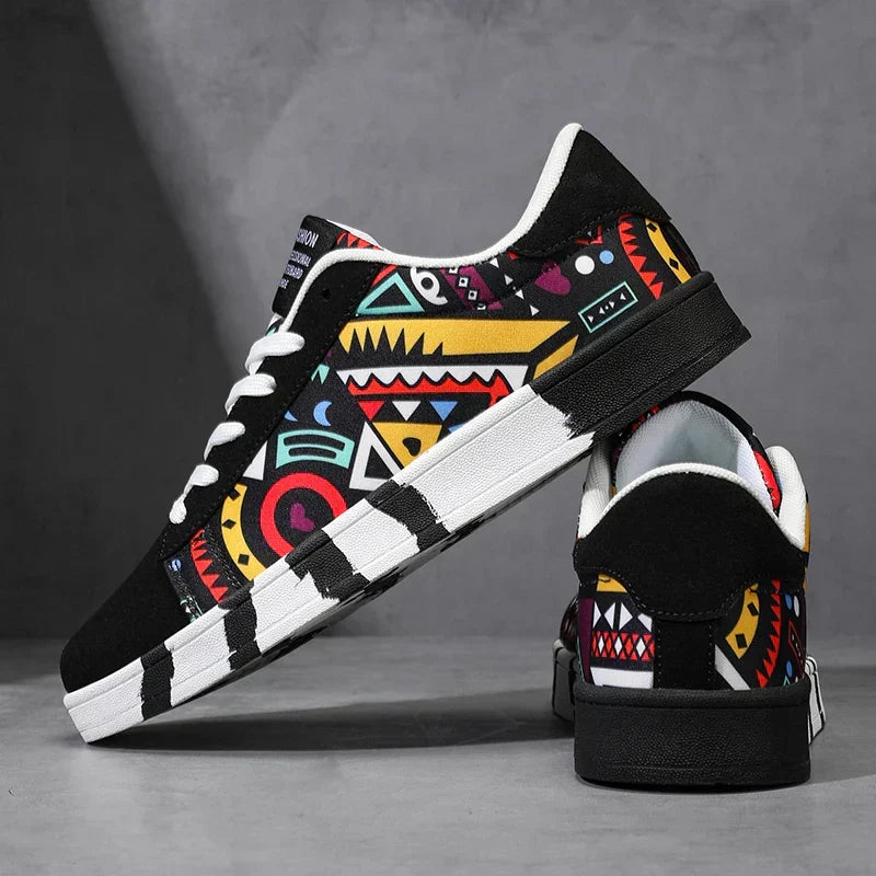 Gab Sneakers mit ethnischem Muster