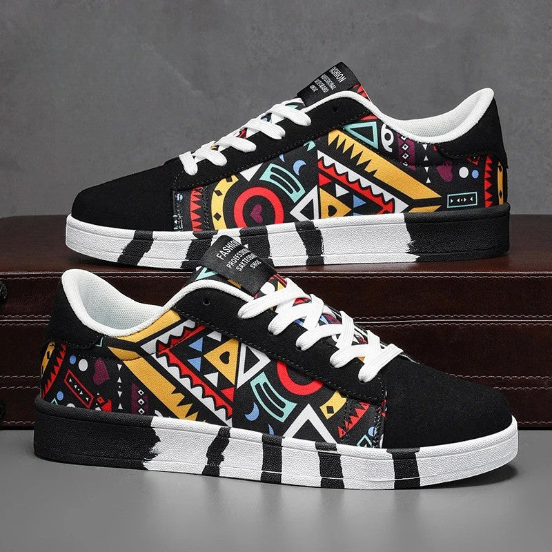 Gab Sneakers mit ethnischem Muster