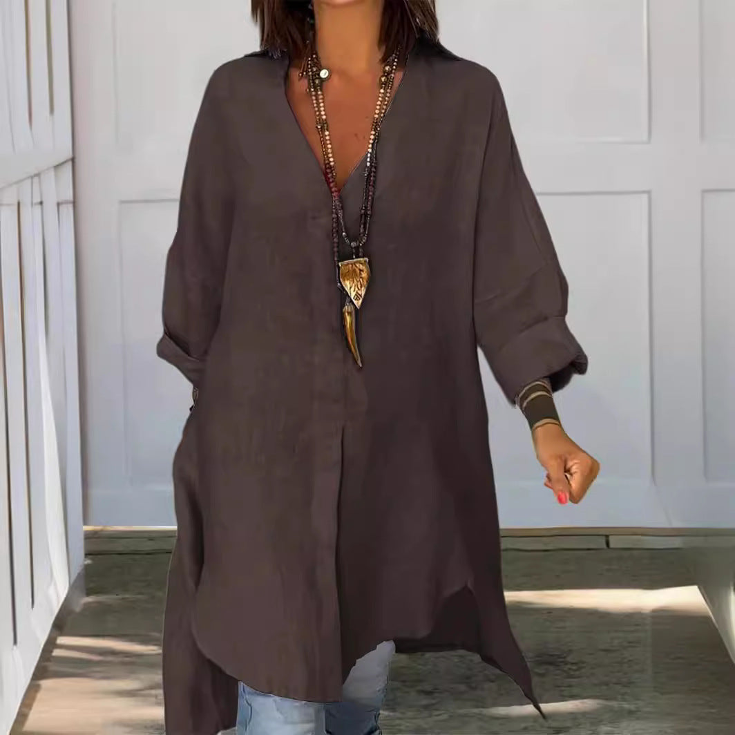 Lulaella | Longshirt Hemd im Oversize Look