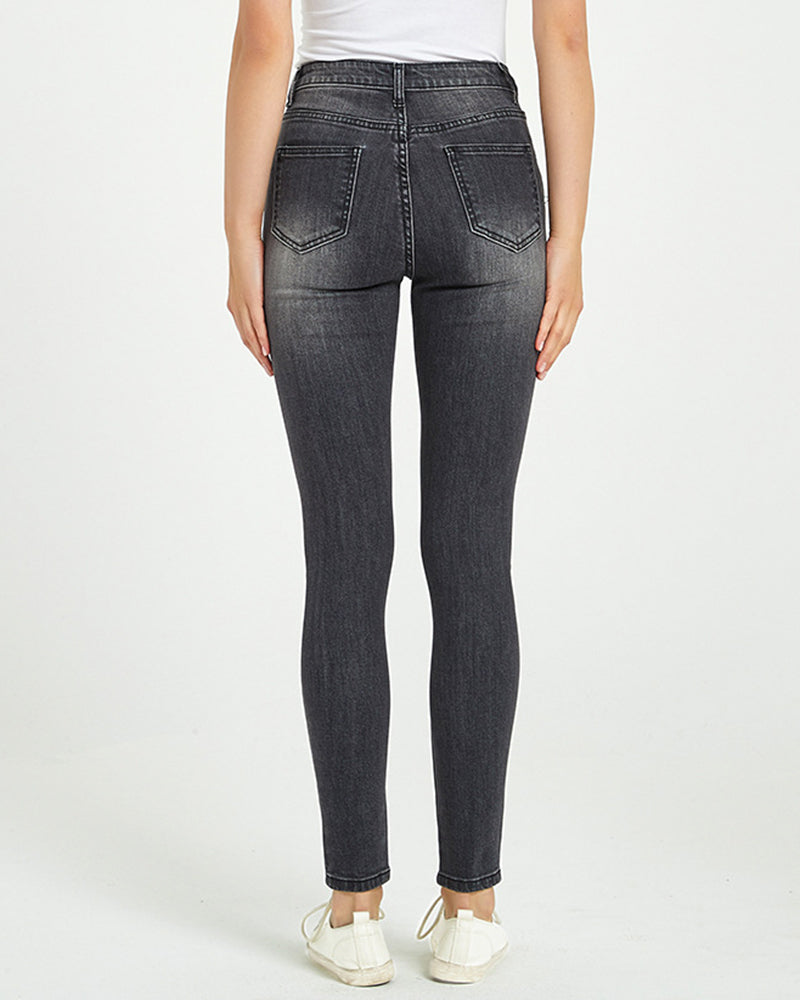 Damen Figurbetonte Stretch-Jeans