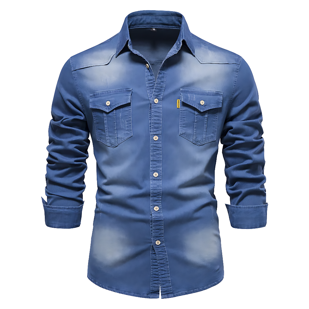Feloner | Baumwoll Jeans Hemd